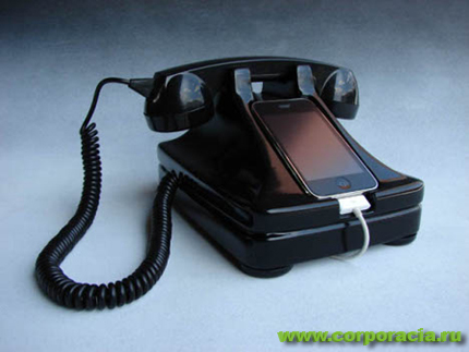 iRetrophone док-станция для iphone