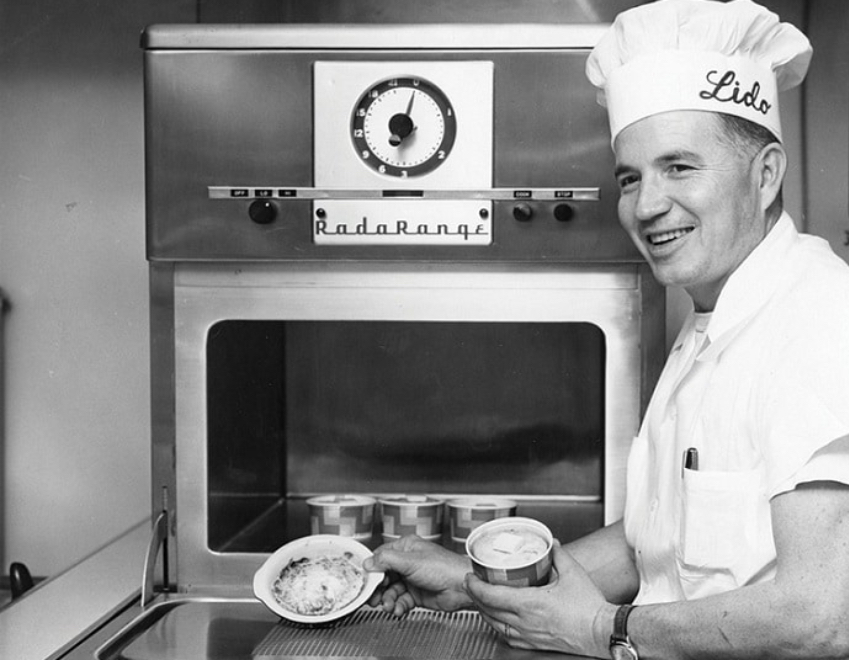 first microwave,  